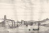 BOUCHES-DU-RHÔNE. Rhone. Marseille (Entrée port)  1835 old antique print