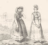 BOUCHES-DU-RHÔNE. Rhone.Costumes des Bouches-Du-Rhône 1835 old antique print