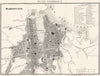BOUCHES-DU-RHÔNE. Marseille Marseilles town city plan 1835 old antique map