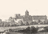 CALVADOS. Abbaye aux Dames à Caen 1835 old antique vintage print picture