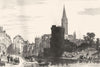 CALVADOS. Caen (1)  1835 old antique vintage print picture