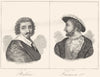 CHARENTE. Balzac; François Ier 1835 old antique vintage print picture