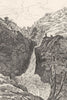 CORRÈZE. Cascade de Gimel (1)  1835 old antique vintage print picture