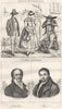CORRÈZE. Costumes de la Corrèze; Latreille; Boyer 1835 old antique print