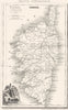 CORSICA. Corse (Corsica) 1835 old antique vintage map plan chart