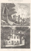 CORSE (CORSICA) -DU-SUD. Napoléon Paoli; Maison Napoléon à Ajaccio 1835 print