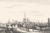 CÔTE-D'OR. Dijon 1835 old antique vintage print picture