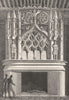CÔTE-D'OR. Cheminée de la salle des Gardes 1835 old antique print picture
