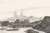 CÔTES-D'ARMOR. Cotes-Du-Nord. Guingamp 1835 old antique vintage print picture
