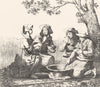 CÔTES-D'ARMOR. Cotes-du-Nord.Moissonneurs Côtes-d'Armor 1835 old antique print