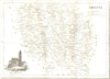 CREUSE. Creuse. Département  1835 old antique vintage map plan chart