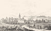 CREUSE. Guéret 1835 old antique vintage print picture