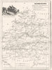DORDOGNE. Dordogne. Département  1835 old antique vintage map plan chart