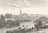 DORDOGNE. Périgueux (1)  1835 old antique vintage print picture