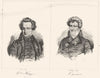 DOUBS. Vor Hugo; Cuvier 1835 old antique vintage print picture