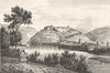 DOUBS. Besançon 1835 old antique vintage print picture