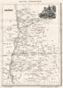 DRÔME. Département de la Drôme 1835 old antique vintage map plan chart
