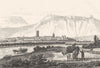 DRÔME. Drôme. Valence 1835 old antique vintage print picture