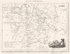 EURE. Département de I'Eure 1835 old antique vintage map plan chart