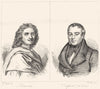 EURE. Poussin; Dupont (de l'Eure)  1835 old antique vintage print picture