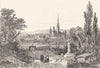 EURE. Evreux 1835 old antique vintage print picture
