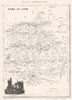 EURE-ET-LOIR. Département d'Eure-et-Loir 1835 old antique map plan chart