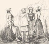 FINISTÈRE. Costumes du Finistère 1835 old antique vintage print picture