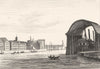 FINISTÈRE. Port de Brest 1835 old antique vintage print picture
