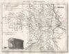 GARD. Département du Gard 1835 old antique vintage map plan chart
