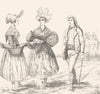 HAUTE-GARONNE. Costumes Toulouse Haute-Garonne 1835 old antique print picture