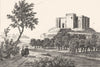 GERS. Ancien Chateau de Mauvesin 1835 old antique vintage print picture