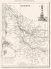GIRONDE. Département de la Gironde 1835 old antique vintage map plan chart
