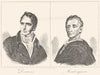 FRANCE. Decazes; Montesquieu 1835 old antique vintage print picture