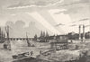 GIRONDE. Bordeaux 1835 old antique vintage print picture