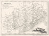 HÉRAULT. Département de I'Hérault 1835 old antique vintage map plan chart
