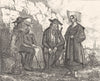 ILLE-ET-VILAINE. Costumes du dépt 1835 old antique vintage print picture