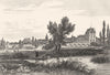 INDRE. Chateauroux 1835 old antique vintage print picture