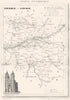 INDRE-ET-LOIRE. Département d'Indre-et-Loire 1835 old antique map plan chart