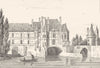 INDRE-ET-LOIRE. Chateau de Chenonceau 1835 old antique vintage print picture