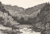 JURA. Source de l'Ain 1835 old antique vintage print picture