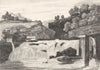 JURA. Cascade des Forges de Syrod 1835 old antique vintage print picture
