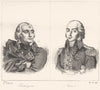 JURA. Pichegru; Malet 1835 old antique vintage print picture