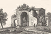 LOIRE. Abbaye de Charlieu 1835 old antique vintage print picture