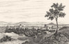 LOIRE. Montbrison 1835 old antique vintage print picture