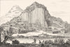 HAUTE-LOIRE. Orgues d Expailly 1835 old antique vintage print picture