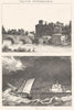 LOIRE-ATLANTIQUE. Loire-Inférieure. L'Lisson; S. Nazaire 1835 old print