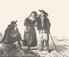 LOIRE-ATLANTIQUE. Loire-Inférieure. dress Bretons 1835 old print
