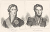 LOIRE-ATLANTIQUE. Loire-Inférieure. Fouche; Cambronne 1835 old print