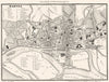 LOIRE-ATLANTIQUE. Nantes city town plan 1835 old map chart