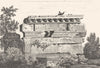 LOZÈRE. Tombeau antique de la Nougeole 1835 old vintage print picture